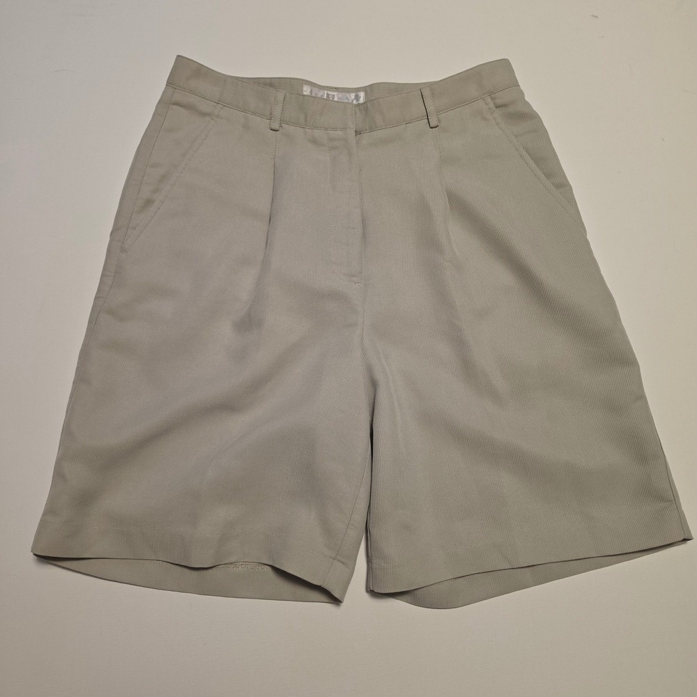 Nike Golf Textured Ribbed Flat Front Khaki Tan Shorts Size 6